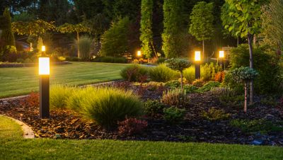 Garden Lighting Installation in Overland Park, KS
