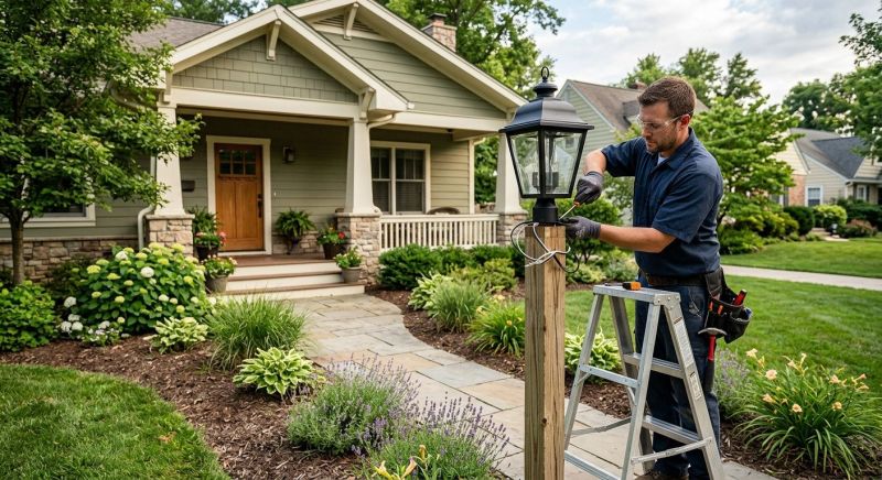Garden Lighting Installation in Denver, CO